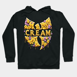 C.R.E.A.M Wu tang Clan Flowers effect Hoodie